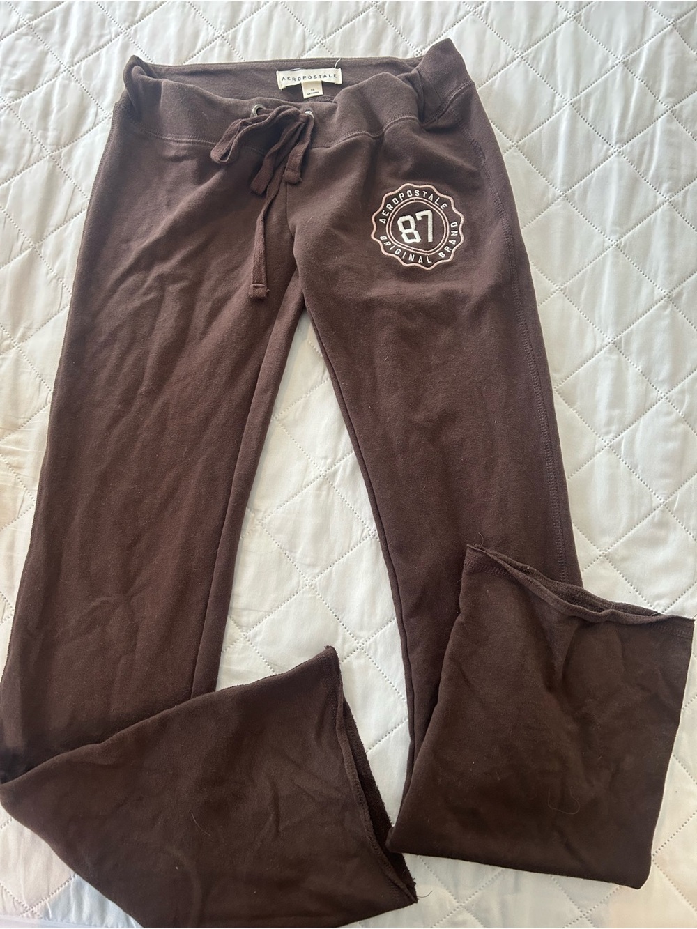 Aeropostale Chocolate Brown Drawstring Sweatpants